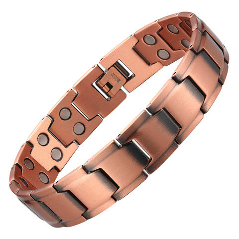 Double Row - Men’s Copper Magnet Bracelet