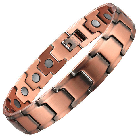 Single Row - Men’s Copper Magnetic Bracelet
