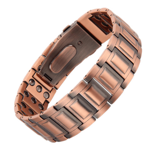 Watch Clasp - 3 Row Men’s Copper Magnetic Bracelet